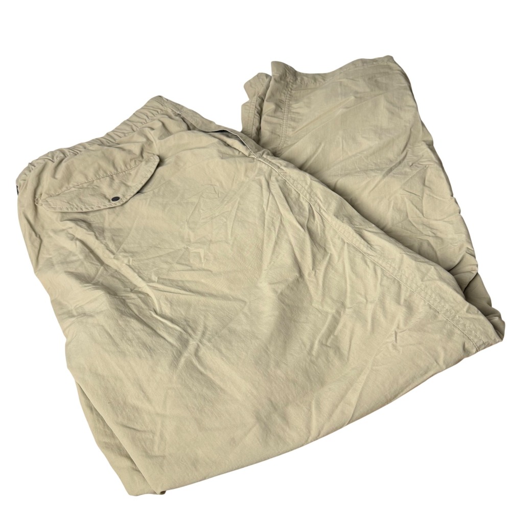 VTG TravelSmith Nylon Hiking Pants Mens XL Gorpcore Packable‎ Lightweight Belted